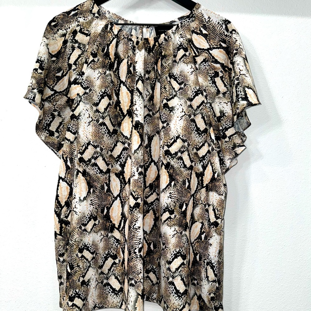 Alex Marie Snake Print Top